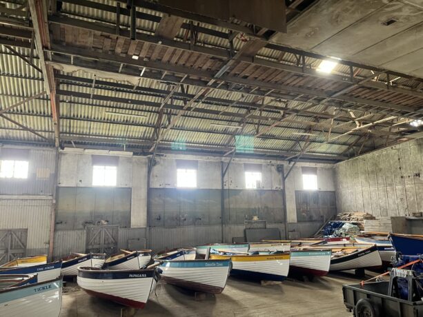 Boat storage at Saltmarsh Marine boatyard, Blakeney Norfolk
